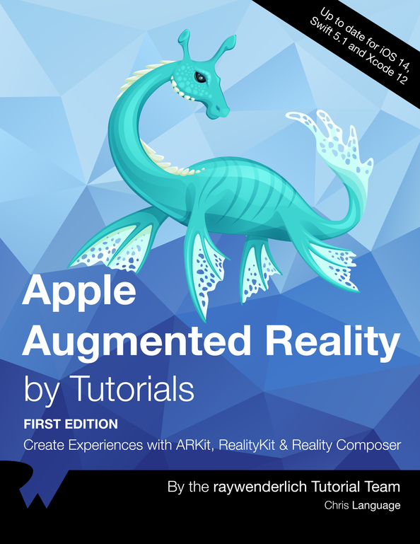 Apple Augmented Reality by Tutorials cover