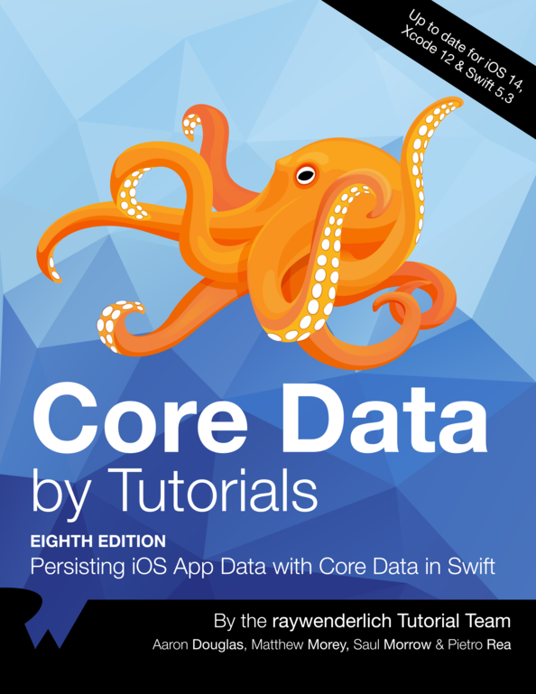 Core Data by Tutorials cover